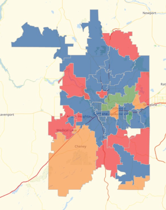 Saturate Spokane Progress Map